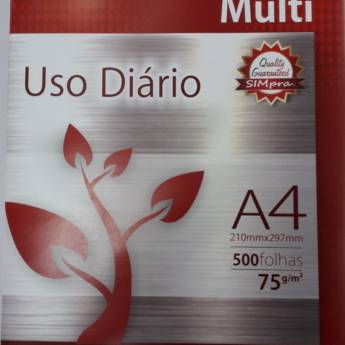 Comprar o produto de Pacote de 500 folhas de sulfite Simpra em A Classificar em Itatiba, SP por Solutudo