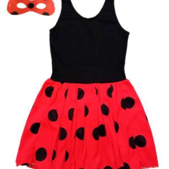 Comprar o produto de 2737 - Lady joaninha (tamanhos 2, 6 e 12) em Fantasia Infantil Feminina em Tietê, SP por Solutudo