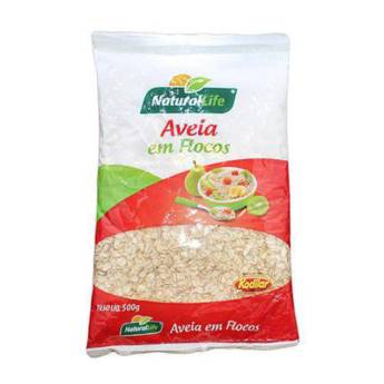 Comprar o produto de Aveia em flocos Natural Life - 500g em Farmácias de Manipulação em Botucatu, SP por Solutudo