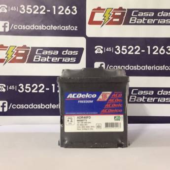 Comprar o produto de Bateria Acdelco ADR40FD em Baterias em Foz do Iguaçu, PR por Solutudo