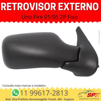 Comprar o produto de Retrovisor Externo - Uno Fire 01/05 - 2 Portas -  Fixo em A Classificar pela empresa Spx Acessórios e Autopeças em Itupeva, SP por Solutudo