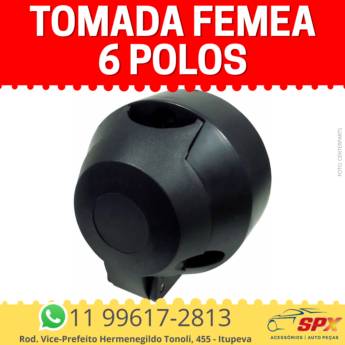 Comprar o produto de TOMADA FEMEA 6 POLOS em A Classificar pela empresa Spx Acessórios e Autopeças em Itupeva, SP por Solutudo