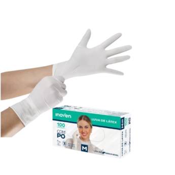 Comprar o produto de Luva Latex Desc. Inoven  em EPI - Equipamentos de Proteção Individual pela empresa Protektus EPI e Sinalização em Lençóis Paulista, SP por Solutudo