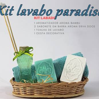 Comprar o produto de kit lavabo Paradise mhz aromas em Perfumarias - Cosméticos em Jaú, SP por Solutudo