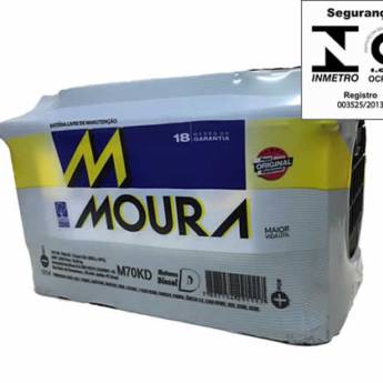 Comprar o produto de Bateria Moura 70ah em Baterias Automotivas pela empresa Baterauto Baterias em Mineiros, GO por Solutudo
