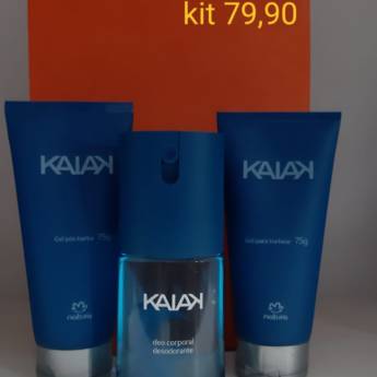 Comprar o produto de Kit gel para barbear + gel pós barba + deo corporal desodorante em Bauru em Beleza e Cuidado Pessoal em Bauru, SP por Solutudo