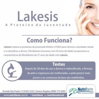 Comprar o produto de Lakesis 0,2% creme 30g em Anti-Rugas pela empresa Farmalu - Farmácia de Manipulação em Atibaia, SP por Solutudo