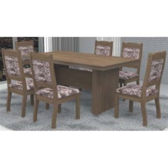 Comprar o produto de MESA MENEGHETTI AMERICA 1.70X90 C/V CASTANHO em Mesas de Jantar em Foz do Iguaçu, PR por Solutudo