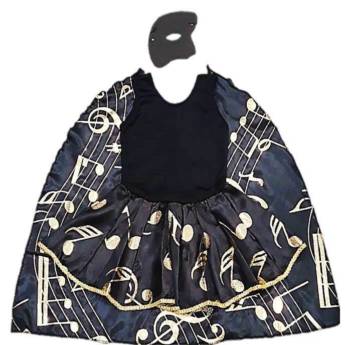 Comprar o produto de 2707 - Vestido Fantasma da Ópera infantil (tamanho 4) em Fantasia Infantil Feminina em Tietê, SP por Solutudo