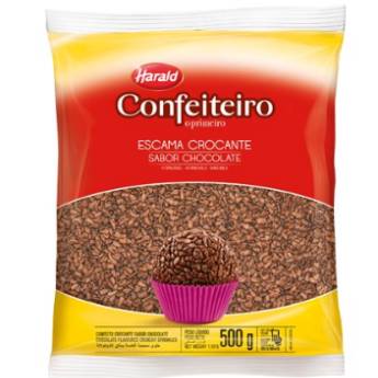 Comprar o produto de Escama Crocante sabor Chocolate Confeiteiro 500 g em Confeitaria em Jundiaí, SP por Solutudo