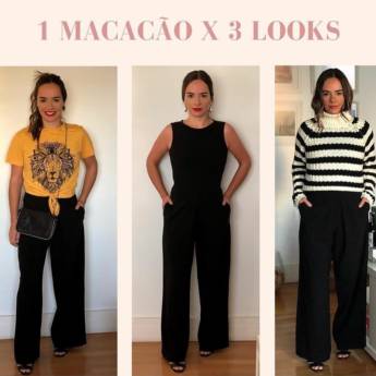 Comprar o produto de Macacão de Poliéster Bordado (Semelhante a esse Disponível no Tamanho: PP) em Roupas e Acessórios em Bauru, SP por Solutudo