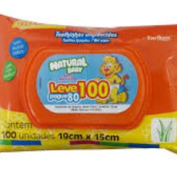 Comprar o produto de Lenço umedecido Natural baby c/100  em A Classificar em Joinville, SC por Solutudo