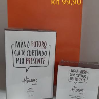 Comprar o produto de Kit Perfume + Sabonete em Barra Humor a dois em Bauru em Perfumes e Fragrâncias em Bauru, SP por Solutudo