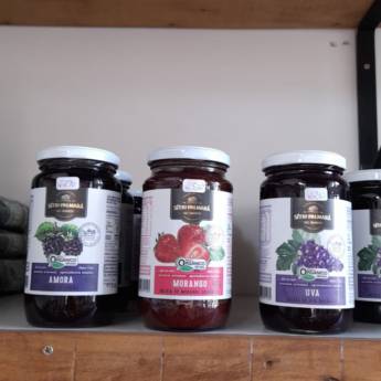 Comprar o produto de Geleias de Frutas Orgânicas SÍTIO PALMARÁ 400 g em A Classificar em São Manuel, SP por Solutudo