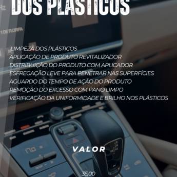 Comprar o produto de Revitalização dos plásticos  em Lava - Rápido - Estética Automotiva em Lençóis Paulista, SP por Solutudo