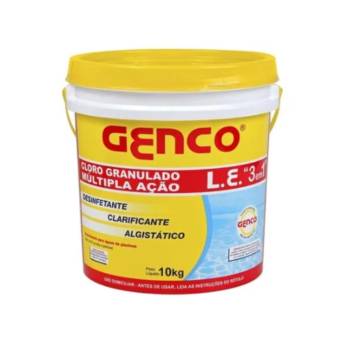 Comprar o produto de Cloro Granulado Genco 3x1 10kg em Água Sanitária e Cloro em Botucatu, SP por Solutudo
