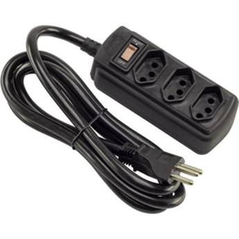 Comprar o produto de Filtro de Linha Cor Preta com botão power 3 Metros Elite em Materiais para Construção em Boituva, SP por Solutudo