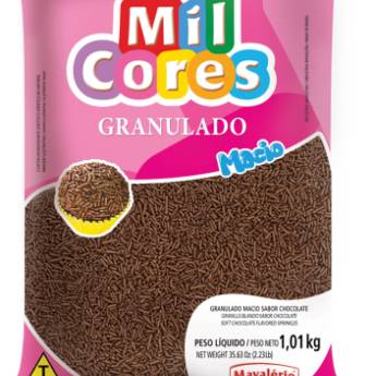 Comprar o produto de GRANULADO MACIO SABOR CHOCOLATE MIL CORES 1kg em Confeitaria em Jundiaí, SP por Solutudo