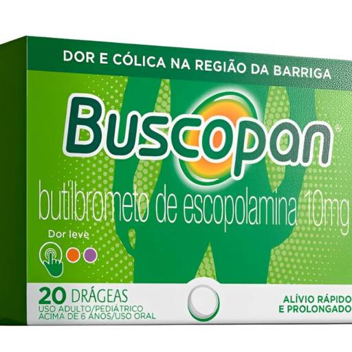 Comprar o produto de BUSCOPAN BROMETO DE N BUTIL ESCOPOLAMINA 10MG 20 DRÁGEAS em Medicamentos pela empresa Farmácia Rio Preto - Inova do Compre Mix em São José do Rio Preto, SP por Solutudo