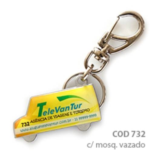 Chav. Chapinha Metálica COD 732 - Van em São José do Rio Preto, SP por Public Gráfica e Brindes