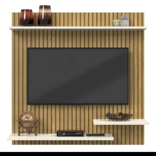 Painel de tv ripado  de parede 