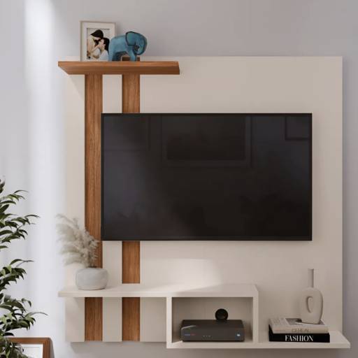 Painel de tv de parede mesclado 