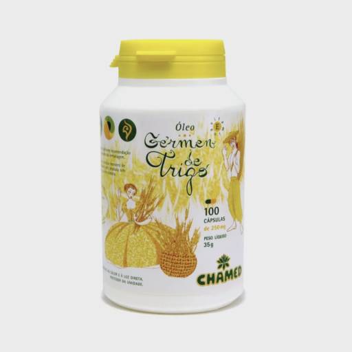 Óleo de Germen de Trigo 250mg com 100 cápsulas - Chamel