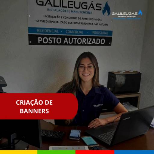 Comprar o produto de Criação de Banners em Comunicação pela empresa Galileu Gás  em Botucatu, SP por Solutudo