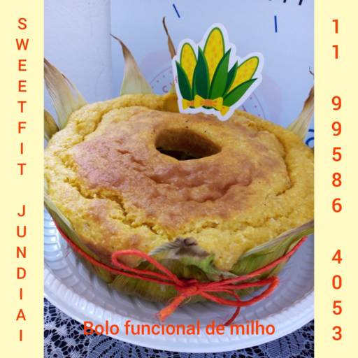 Bolo funcional de milho