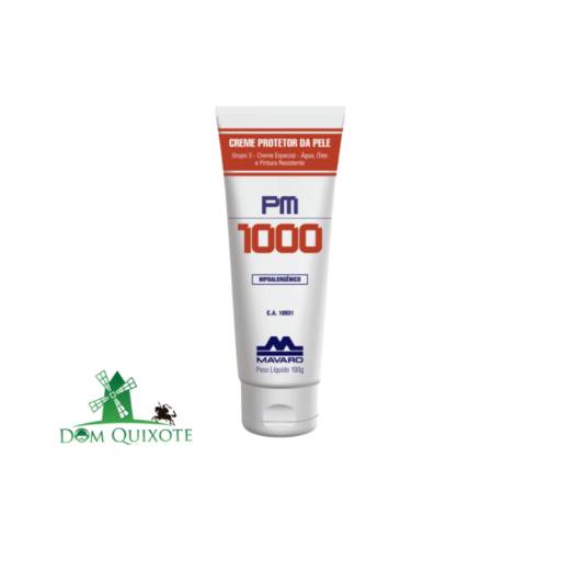 Comprar o produto de Creme Protetor PM 1000 - 200g em Cremes e protetor solar pela empresa Dom Quixote Equipamentos de Proteção Individual em Jundiaí, SP por Solutudo