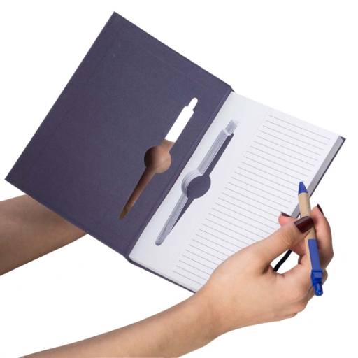 13005 Bloco de Anotações Ecológico com Caneta em São José do Rio Preto, SP por Public Gráfica e Brindes