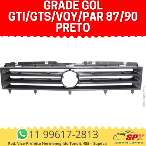 Grade Gol GTi/GTS/Voy/Par 87/90 Preto em Itupeva, SP por Spx Acessórios e Autopeças