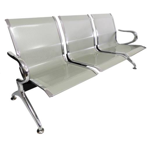 BANCO METAL RECEPÇÃO 3 LUGARES  por Delarrara Design da Construção