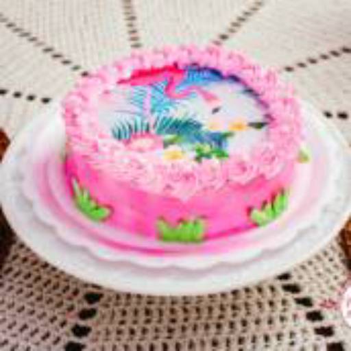 Bolo Pelicano de chantilly