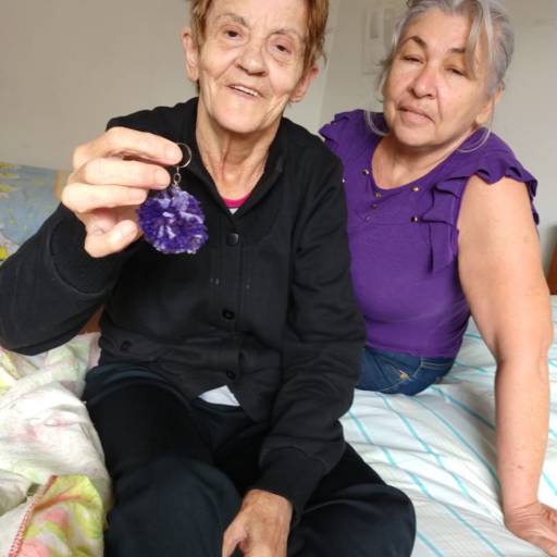 Confecção de pompons por Residencial Geriátrico Bem Estar