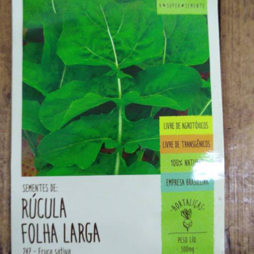 semente rúcula gigante folha larga  em Botucatu, SP por Botucatu Garden