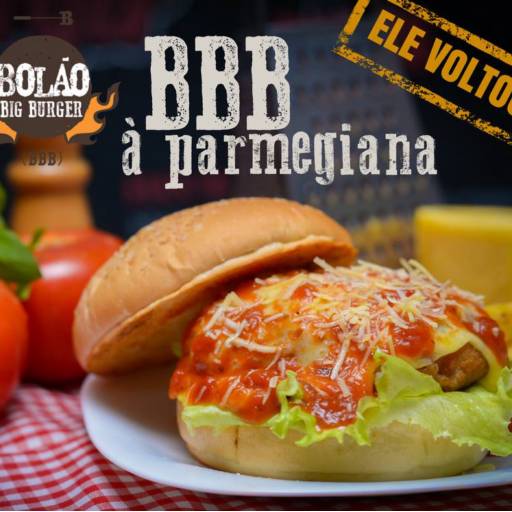 Comprar o produto de BBB a Parmegiana em Alimentos e Bebidas pela empresa Bolão Big Burger Delivery em Santa Cruz do Rio Pardo, SP por Solutudo
