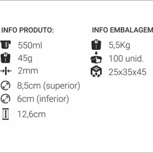 Copo Caldereta Eco 550ml em São José do Rio Preto, SP por Public Gráfica e Brindes