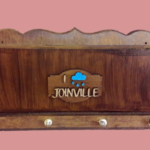 Comprar o produto de Porta-chaves "I ☁ Joinville" em Porta Chaves pela empresa Joinvilleiros em Joinville, SC por Solutudo