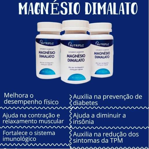  Magnésio Dimalato 350gramas  Nutrifoz 