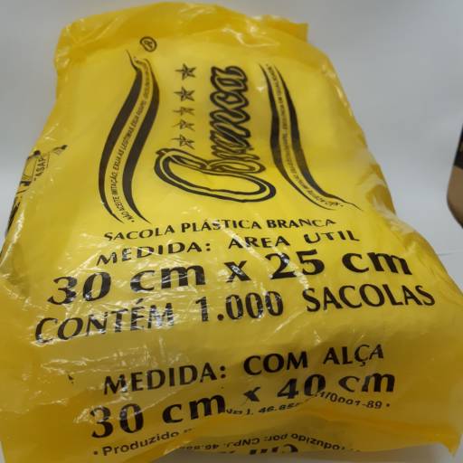 sacola plastica 30x40 estrela c/1000 por TRESKOS