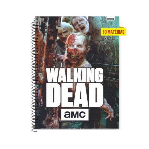 Caderno 10 matérias The Walking Dead por Pintando o 7 Bazar e Papelaria