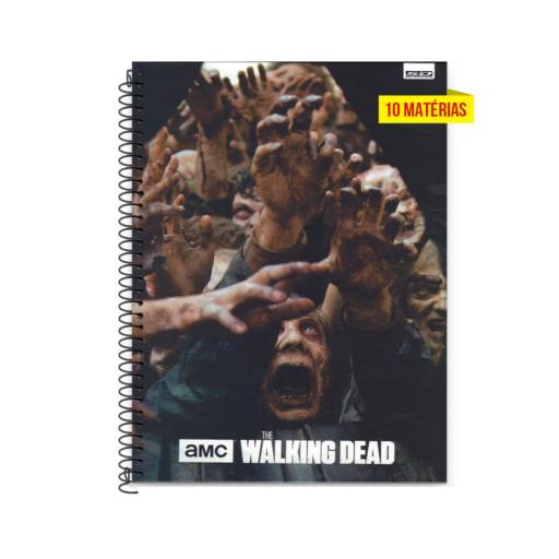 Caderno 10 matérias The Walking Dead por Pintando o 7 Bazar e Papelaria