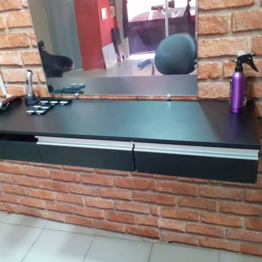 Bancada com 3 gavetas Preto em Bauru, SP por Móveis Fábrica de Sonhos Bauru