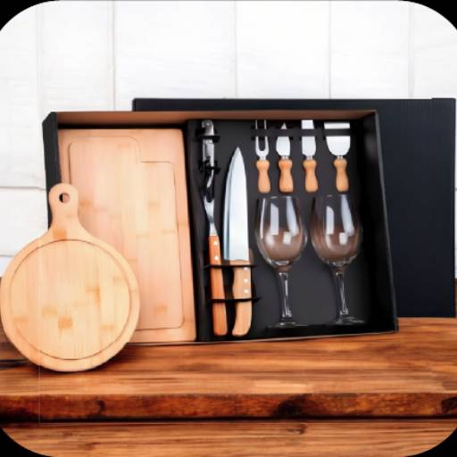 Kit Queijo, Churrasco e Vinho 11 Peças