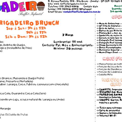 Café da Manhã - Brigadeiro Brunch