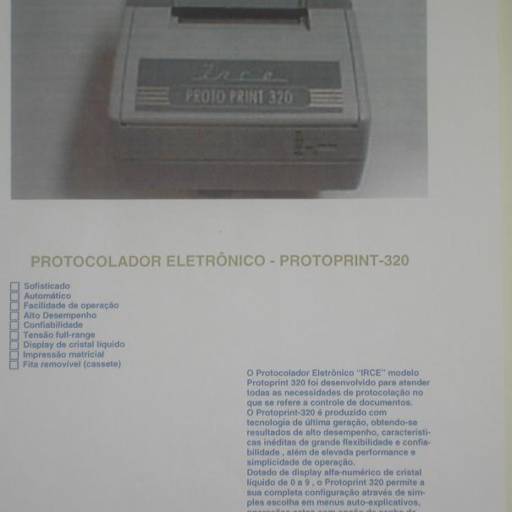 RELÓGIO PROTOCOLADOR ELETRÔNICO - DA MARCA IRCE