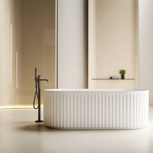 Banheira Charles Lablanco Solid Surface Branco Matte