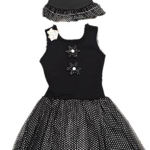 Comprar o produto de 2600 - Vestido bruxa poás glitter (tamanho 12) em Fantasia Juvenil Feminina pela empresa Fantasia & Folia em Tietê, SP por Solutudo