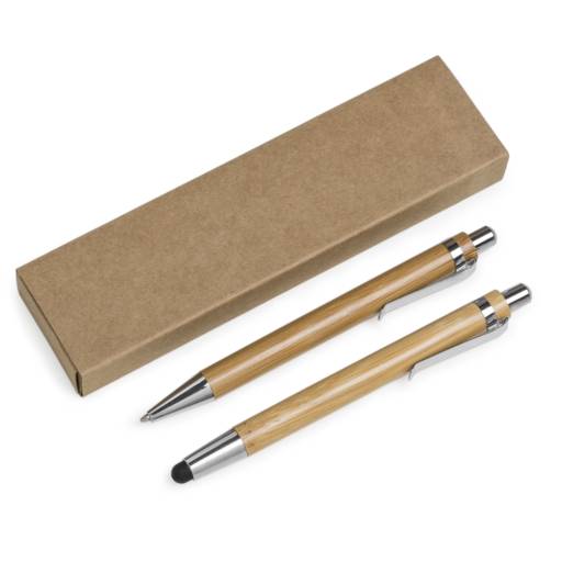 13796 Kit Ecológico Caneta e Lapiseira Bambu em São José do Rio Preto, SP por Public Gráfica e Brindes
